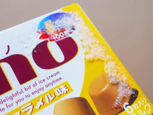 2013年6月発売-ピノ-ミルクキャラメル味-箱霜2